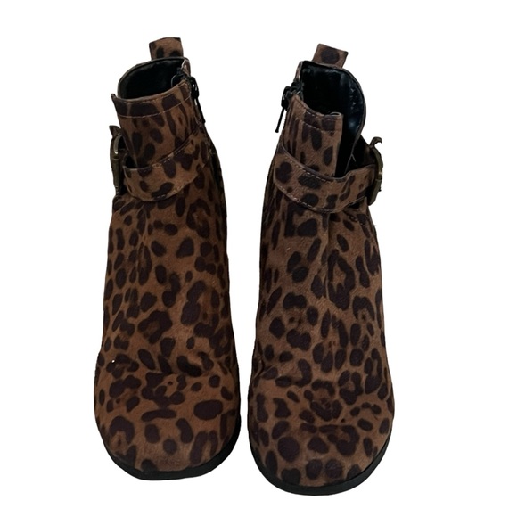 Lepord Animal Print Booties Shoes - Picture 5 of 13